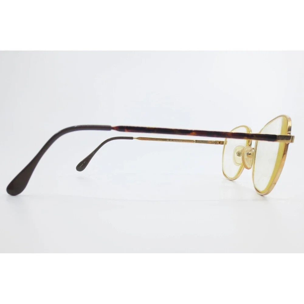 Bugle Boy BB-60 TOR MARINE Vintage Eyeglasses Gold Tortoise Oval Frames 53-19